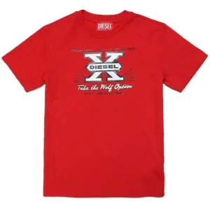 T-shirt Diesel X Rouge pour Garçons