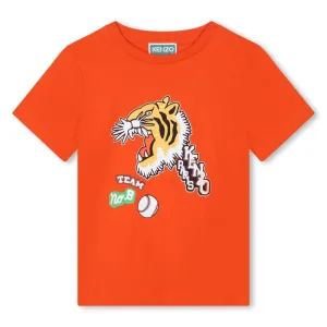 T-shirt à manches courtes 'KENZO CLUB D1' Rouge pour Garçons