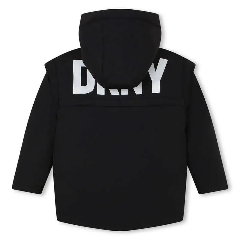 Parka réversible noir pour garçons