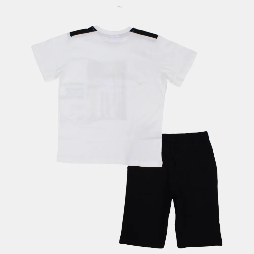 Pyjama Garçon Manches Courtes en Coton - Imprimé Surf