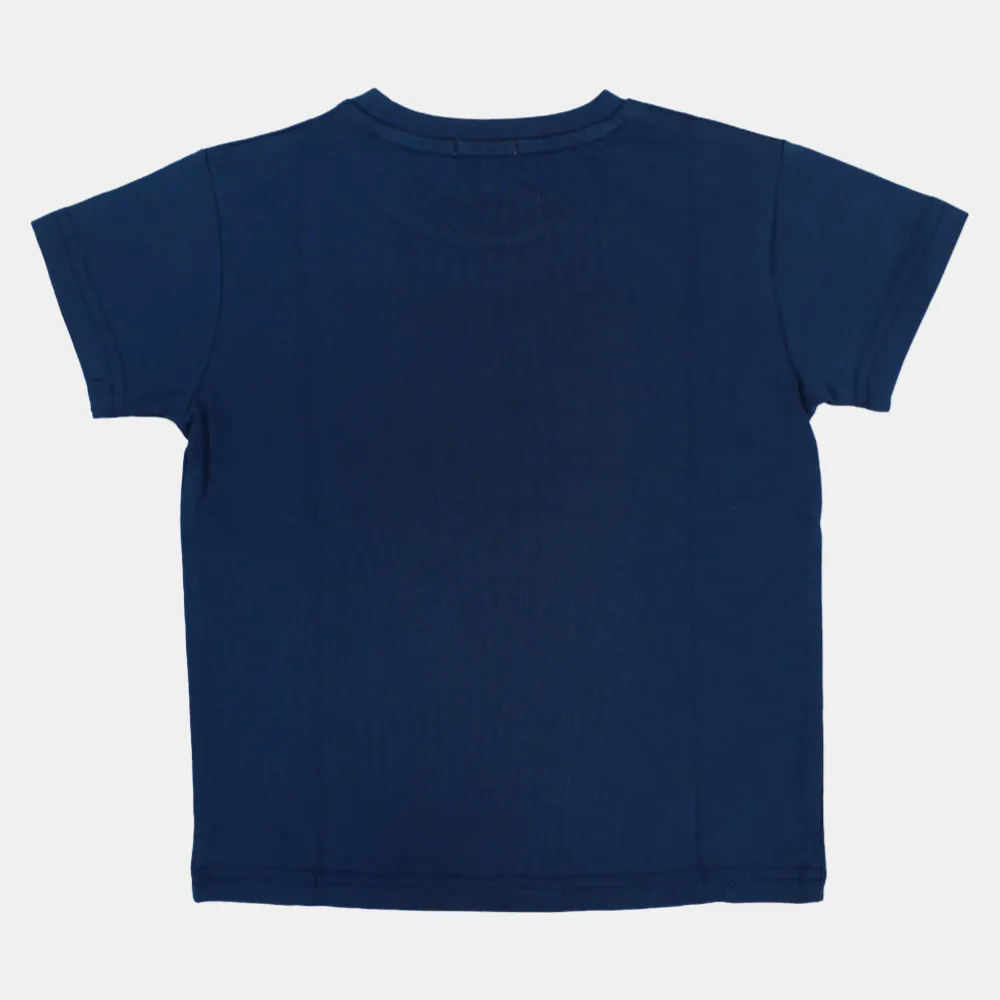 T-shirt en coton à manches courtes pour garçons avec impression d'animaux safari