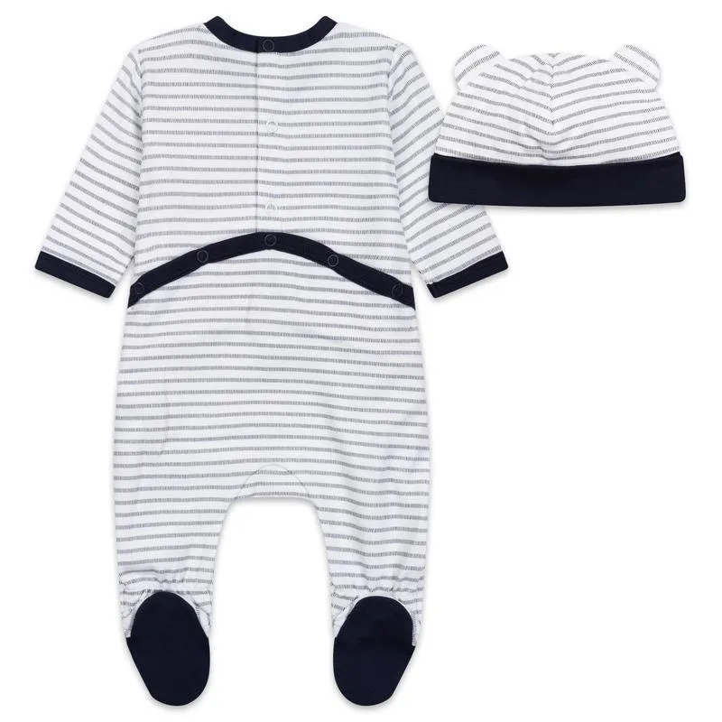 Ensemble Body Rayé pour Garçon   Bonnet à Enfiler