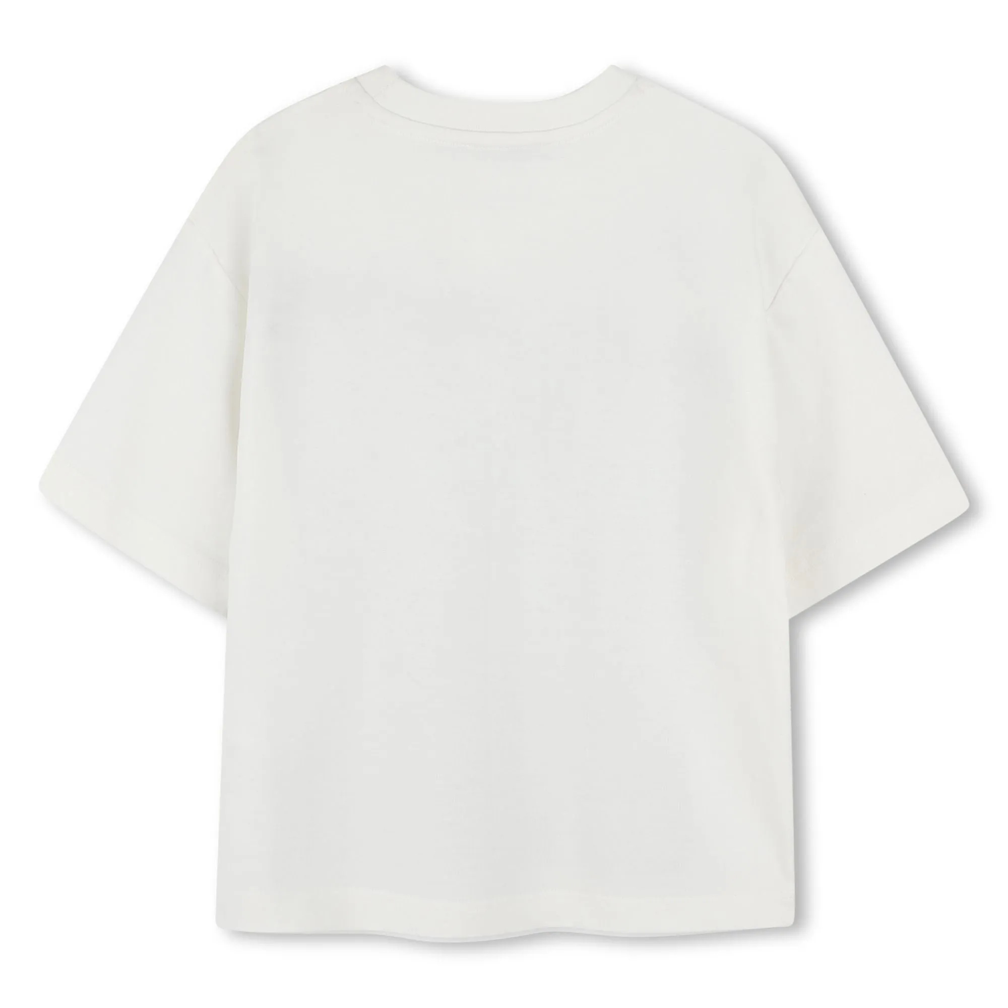 T-shirt Blanc à Code-barres pour Garçons