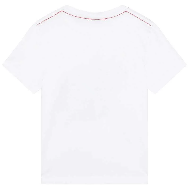T-shirt de basketball blanc pour garçons