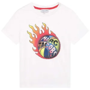 T-shirt de basketball blanc pour garçons