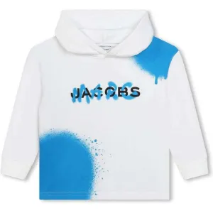 Pull à capuche graffiti blanc pour garçons