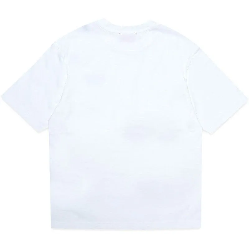 T-shirt pour garçons avec logo blanc iconique