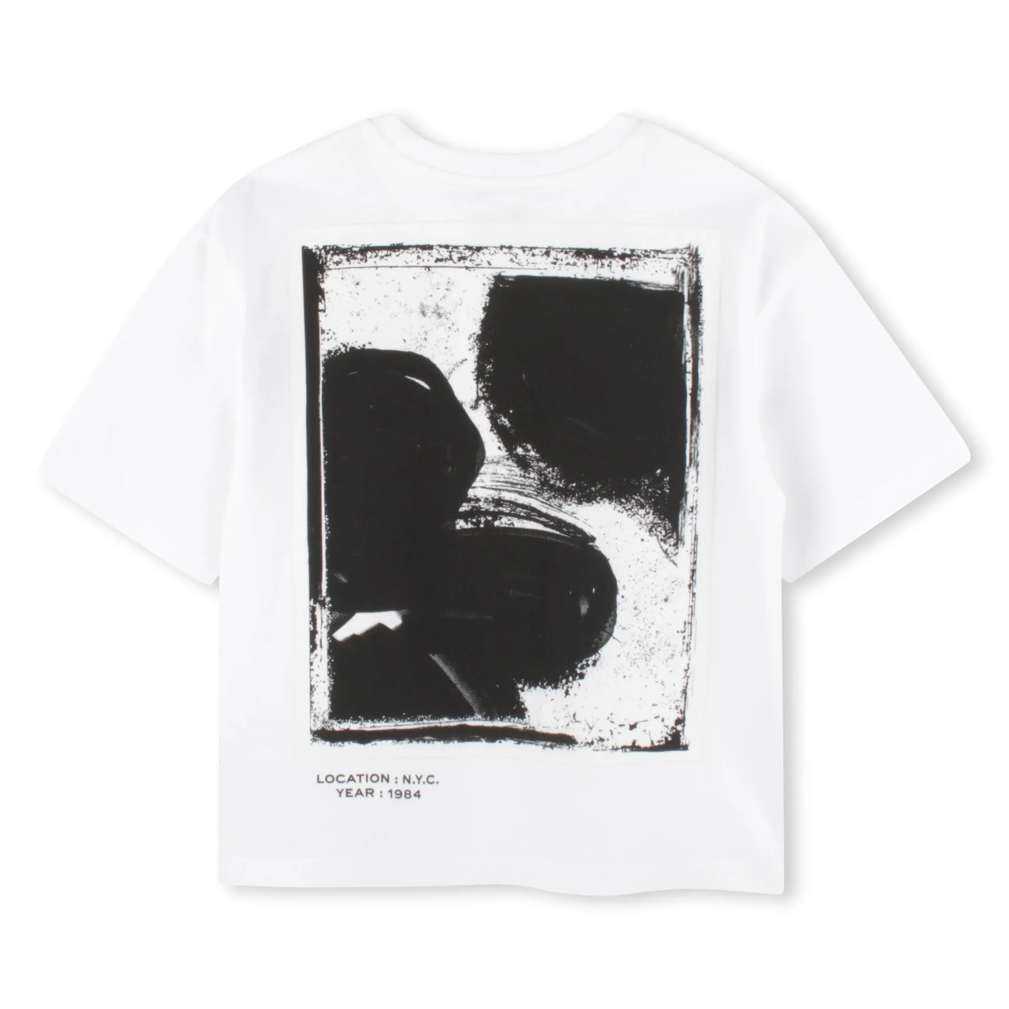 T-shirt pour garçons avec logo blanc