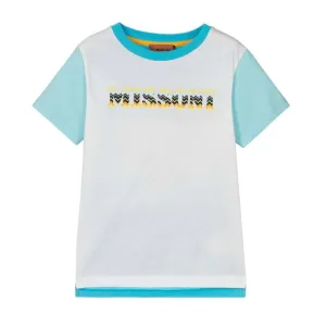 T-shirt pour garçons avec logo blanc