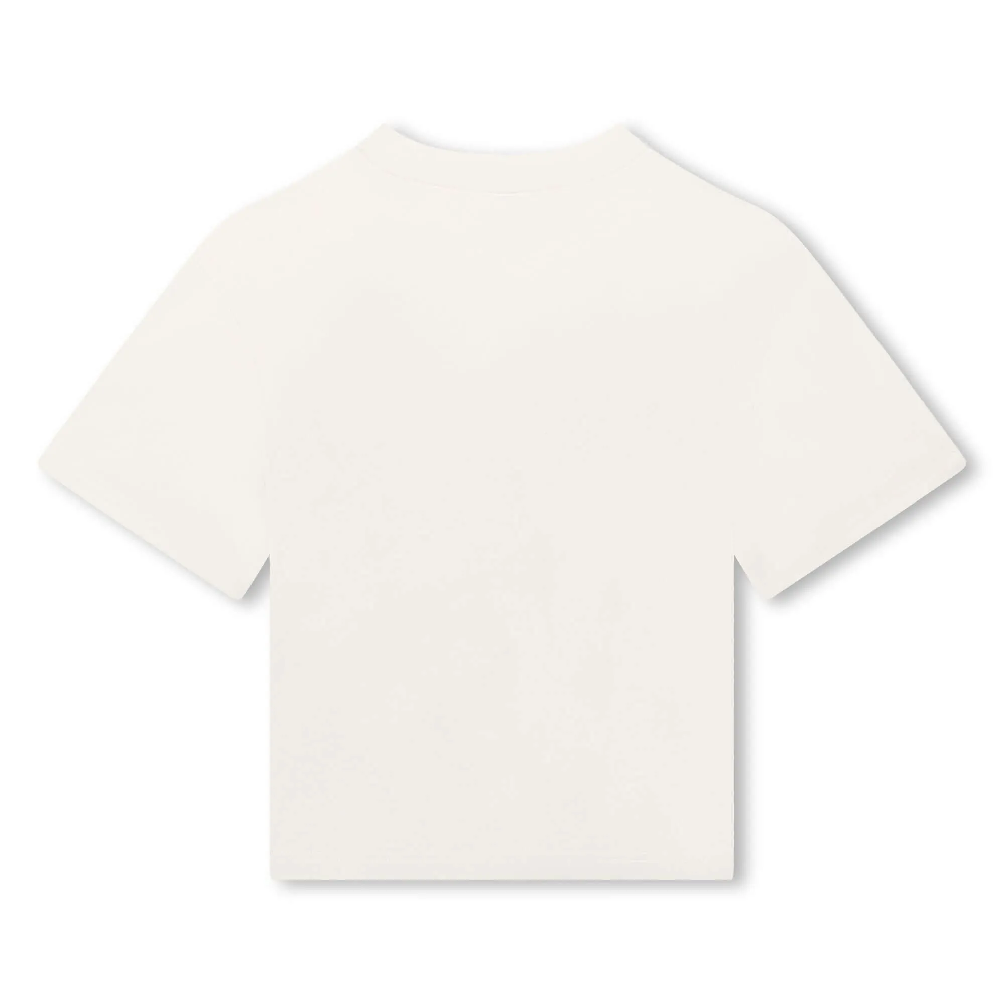 T-shirt pour garçons blanc à logos multiples