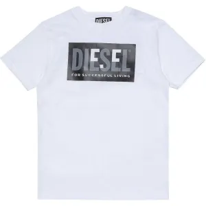 T-shirt pour garçons avec logo en patch blanc