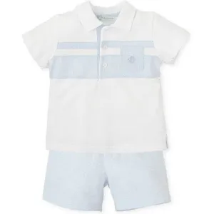 Ensemble Polo et Short Blanc pour Garçons