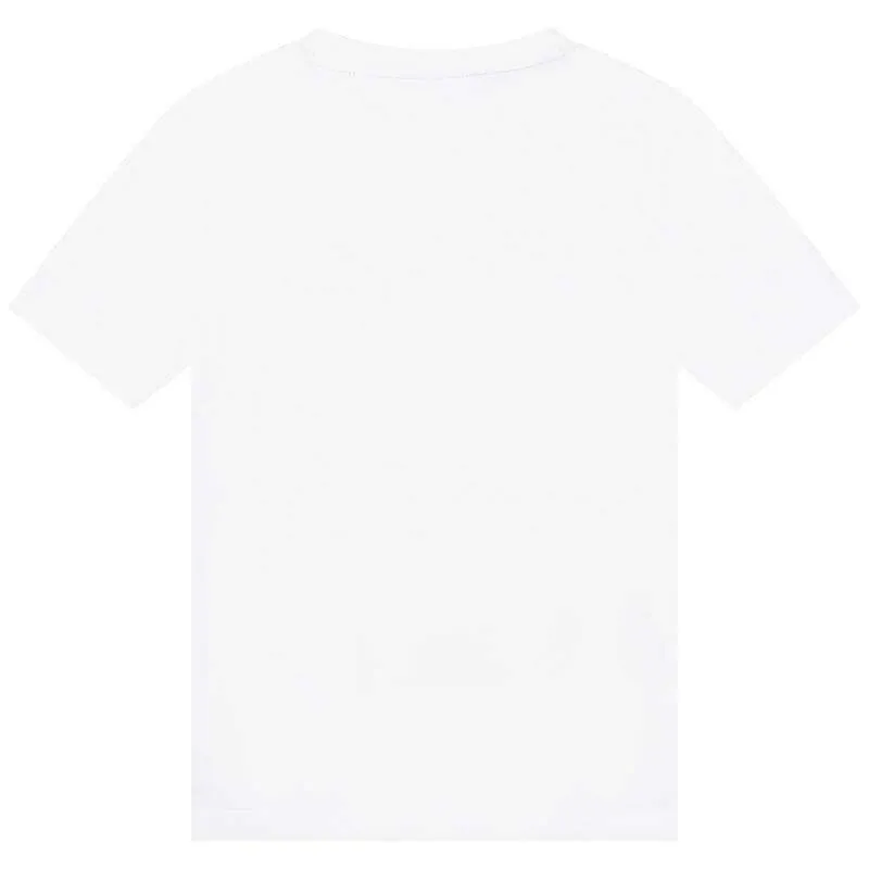 T-shirt à manches courtes blanc pour garçons