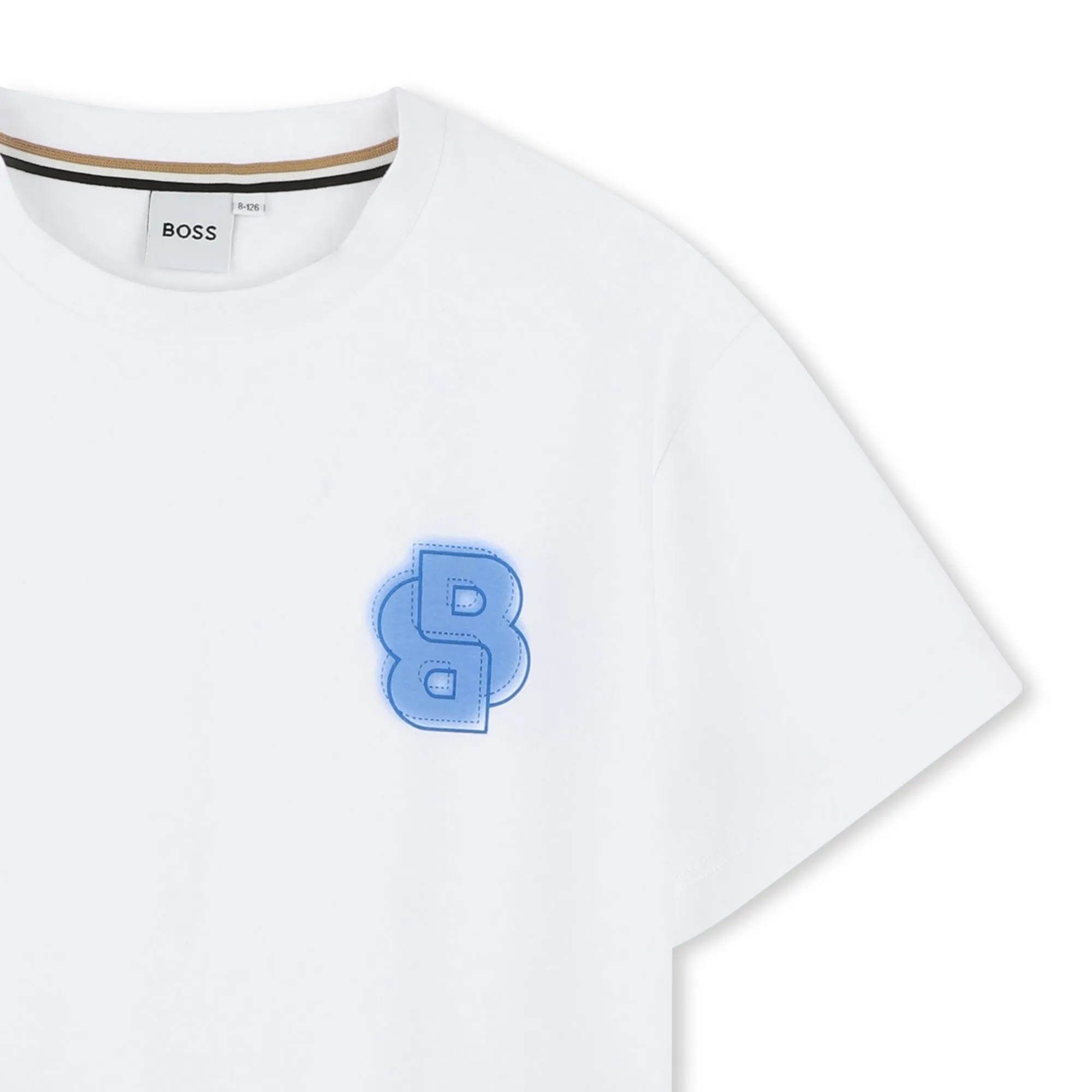T-shirt à manches courtes blanc pour garçons