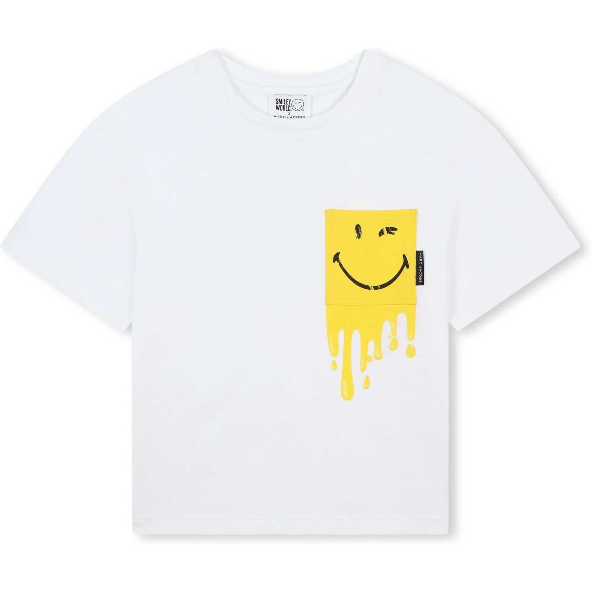 T-shirt Blanc Sourire Garçon