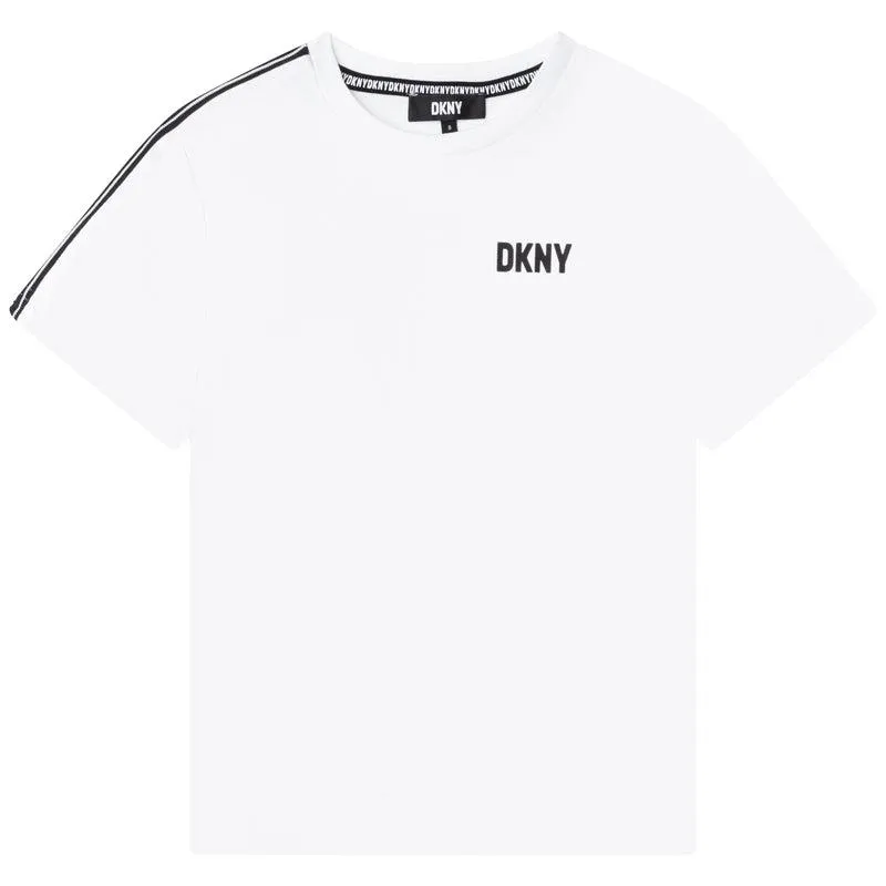 T-shirt à manches courtes fuselé blanc pour garçons