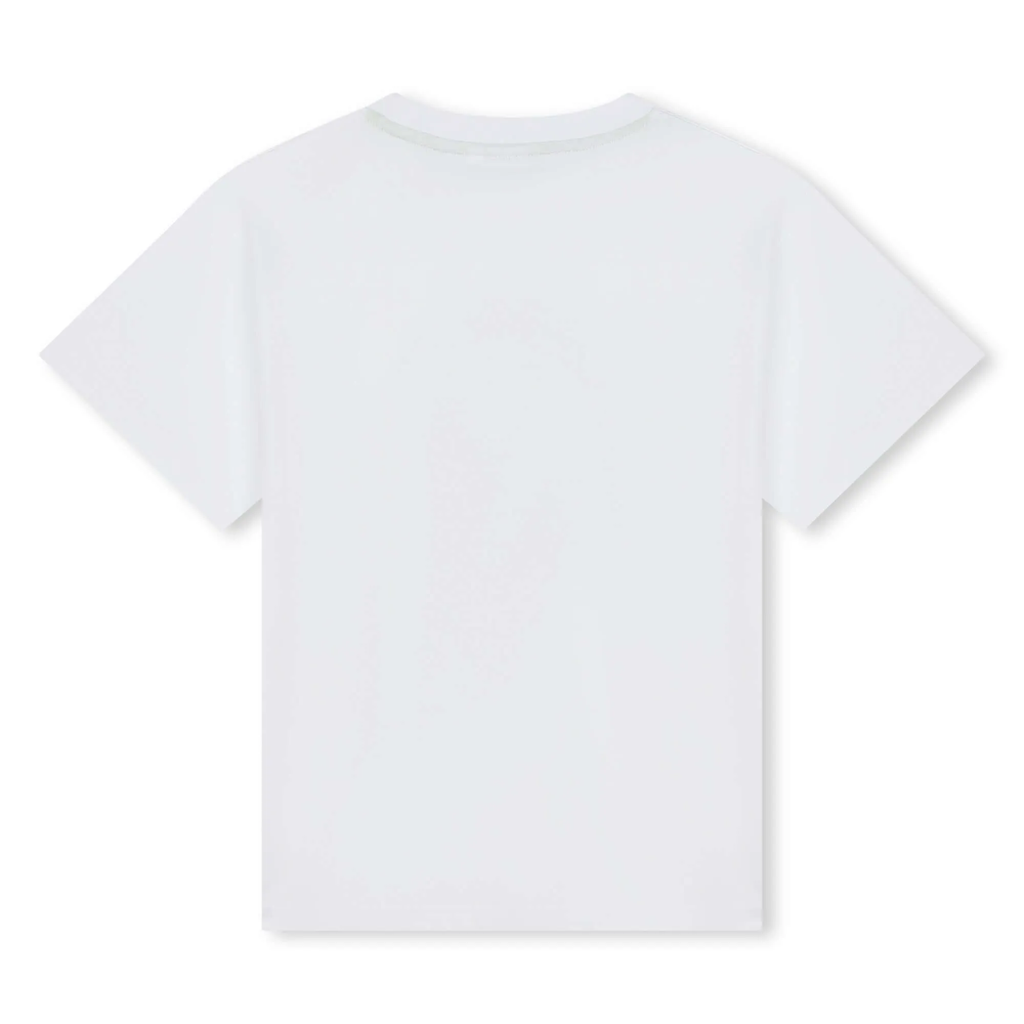T-shirt à manches courtes imprimé techno blanc pour garçons