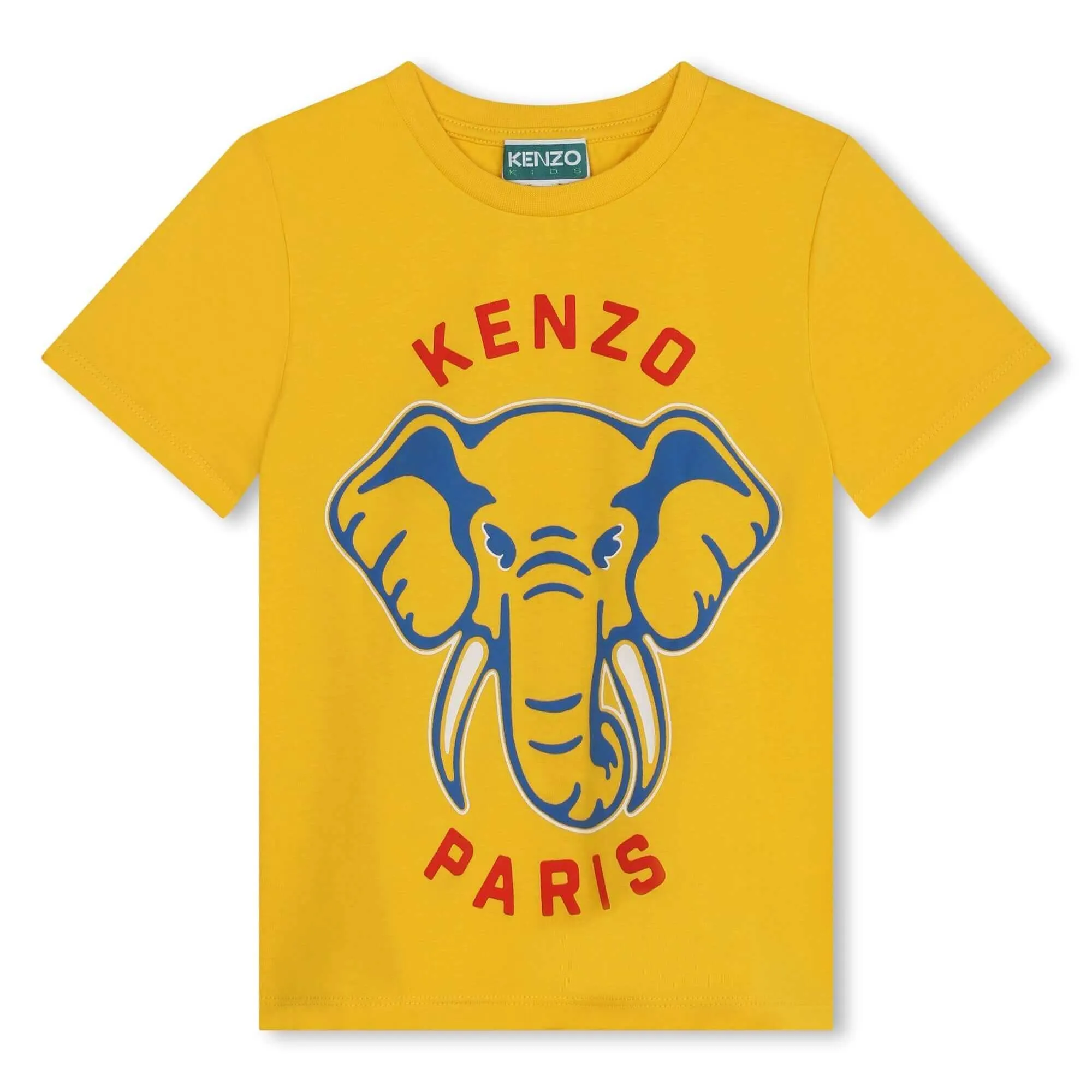 T-shirt pour garçons à motif éléphant jaune