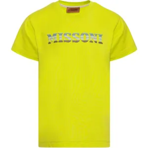 T-shirt à logo jaune pour garçons