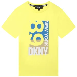 T-shirt en coton NY69 jaune pour garçons