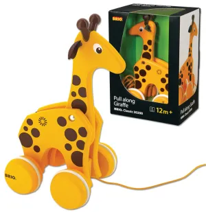 Girafe à tirer Brio
