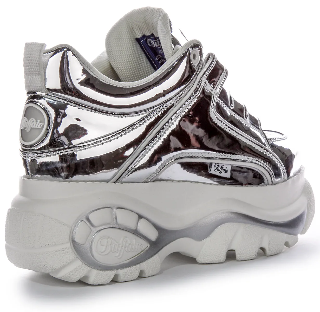Buffalo 1339-14 2.0 En Métal Argenté Pour Femmes Chaussures Buffalo