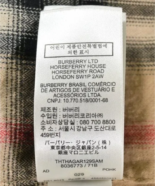 Chemises décontractées BURBERRY