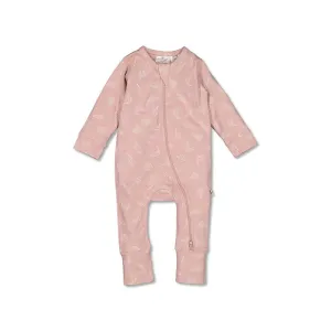 Combinaison zip Burrow and Be Pink Flutter 0-3 mois