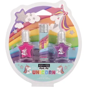 Bys brillant à lèvres licorne et vernis à ongles lot de 3