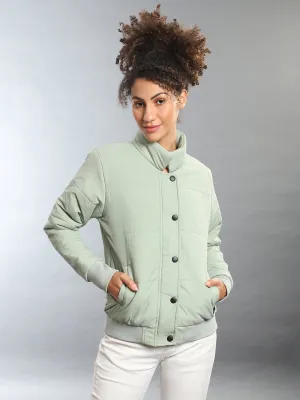 Veste Bomber Coupe-Vent Solide pour Femmes Campus Sutra