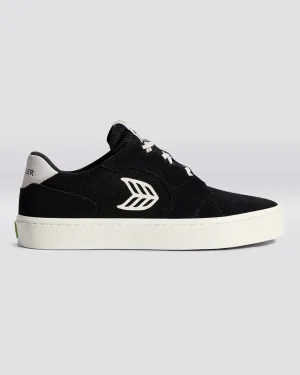 Chaussures Cariuma Hoefler T20 en Suède Noir et Ivoire