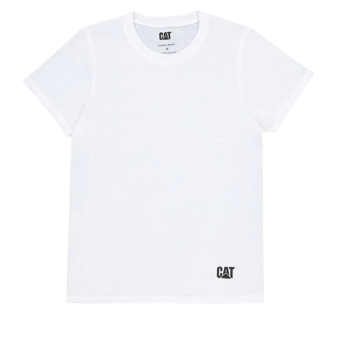 CAT - Pack de 4 T-shirts à col rond pour homme (43CT393525TA-WHT)