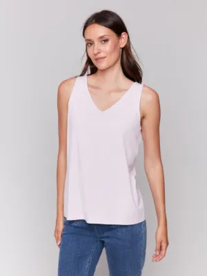 CHARLIE B TANK REVERSIBLE EN BAMBOU VISCOSE - ROSE