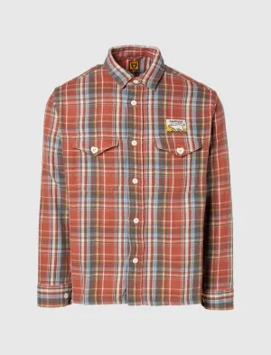 CHEMISE À MANCHES LONGUES À CARREAUX