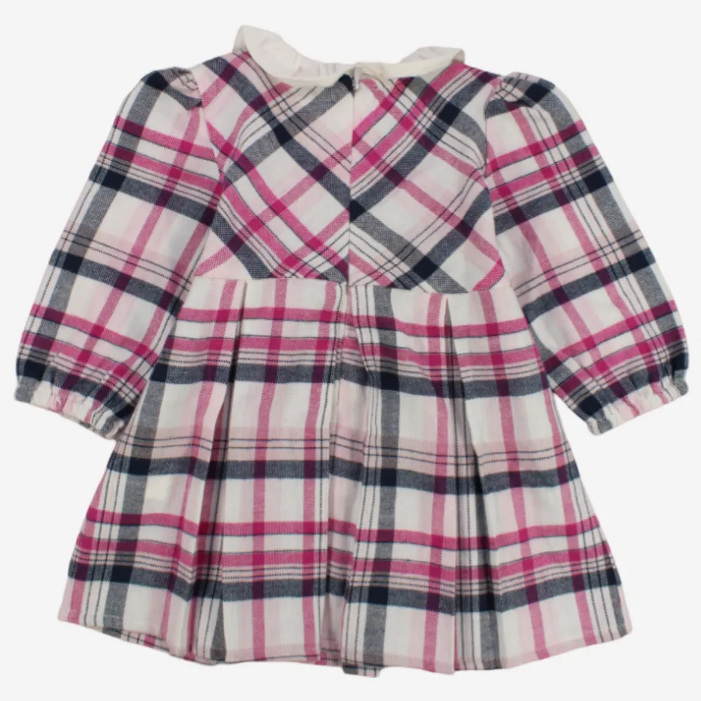 Robe à manches longues à carreaux