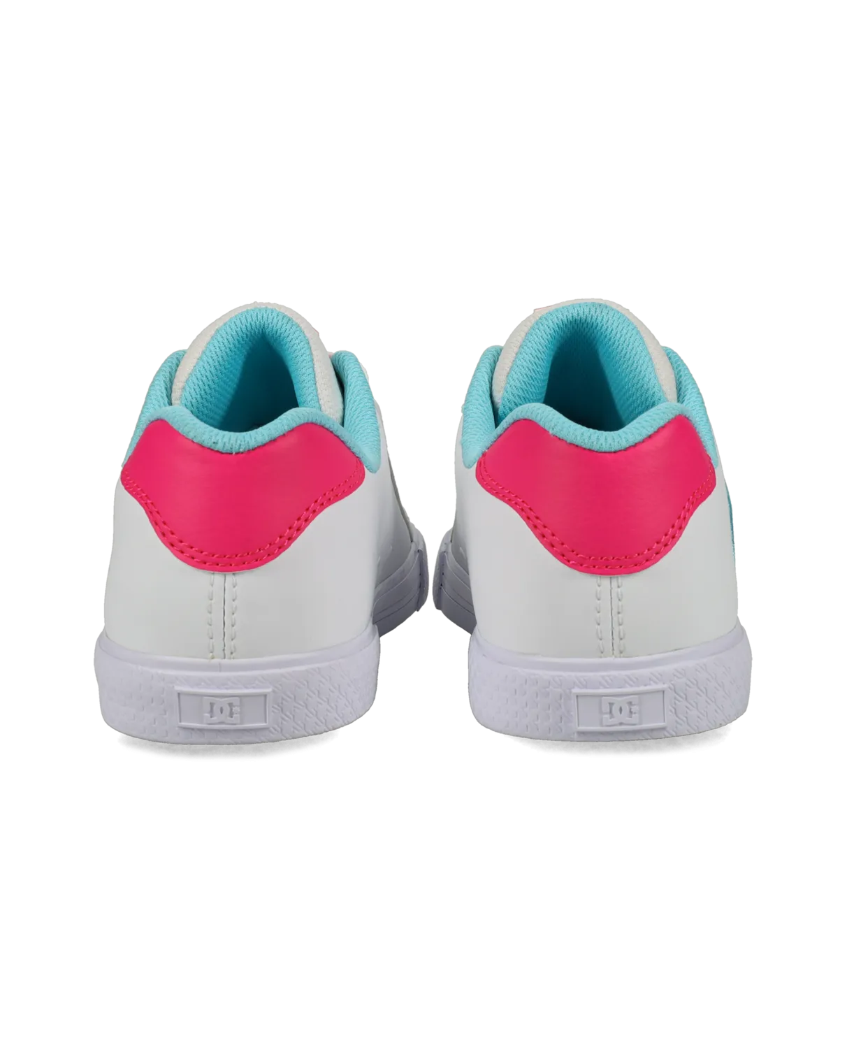 Chaussures Chelsea en blanc, rose vif et bleu
