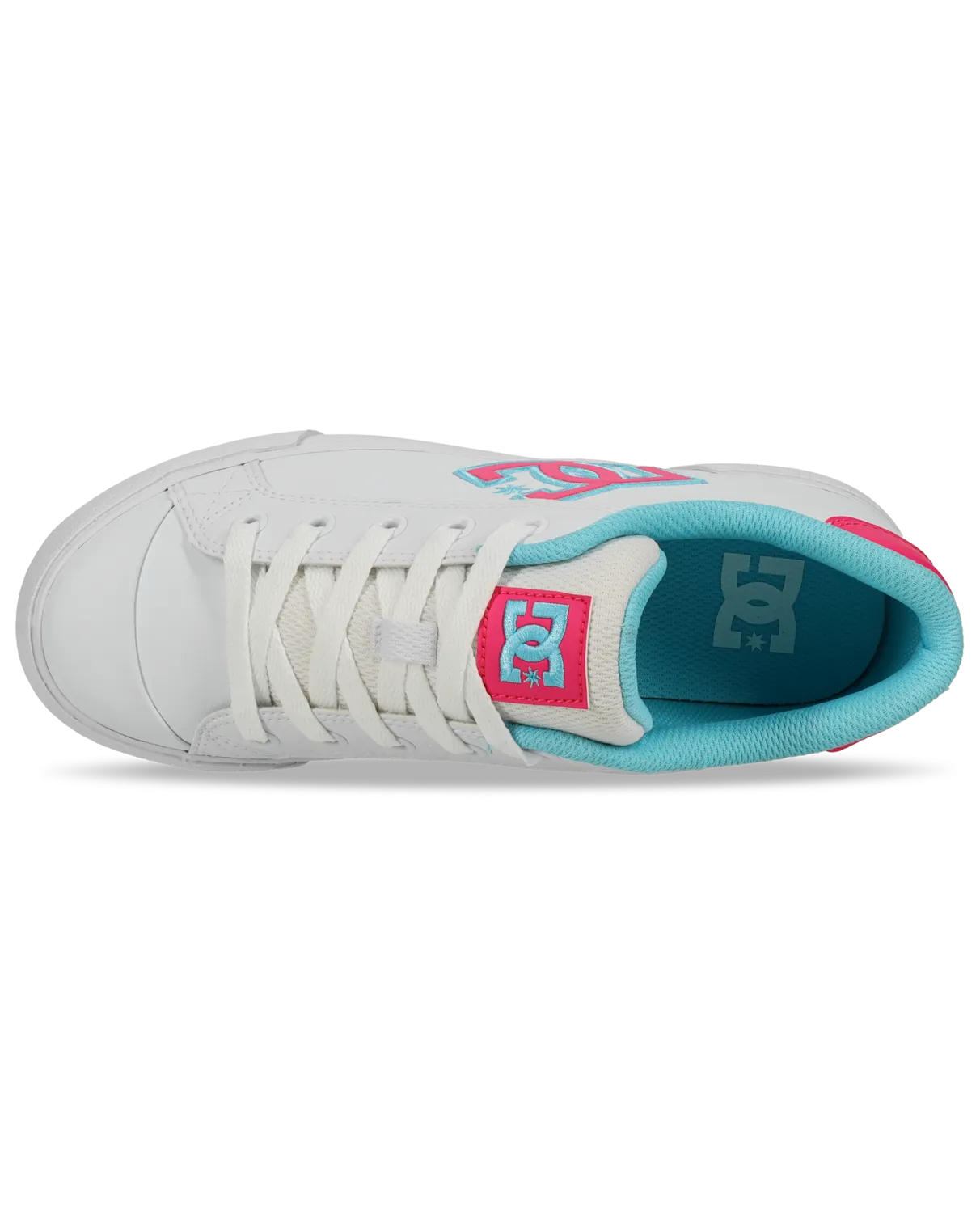Chaussures Chelsea en blanc, rose vif et bleu