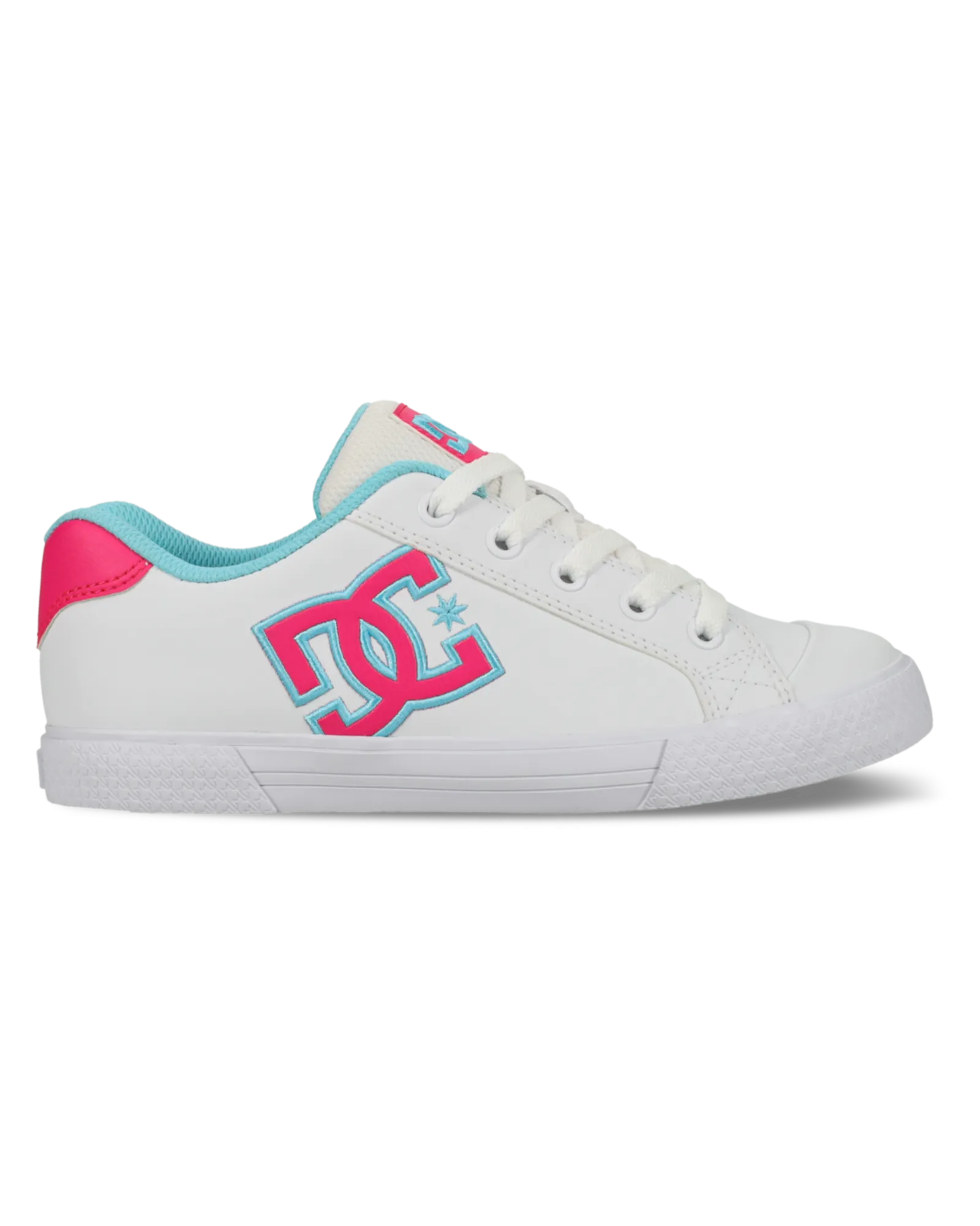 Chaussures Chelsea en blanc, rose vif et bleu
