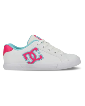 Chaussures Chelsea en blanc, rose vif et bleu