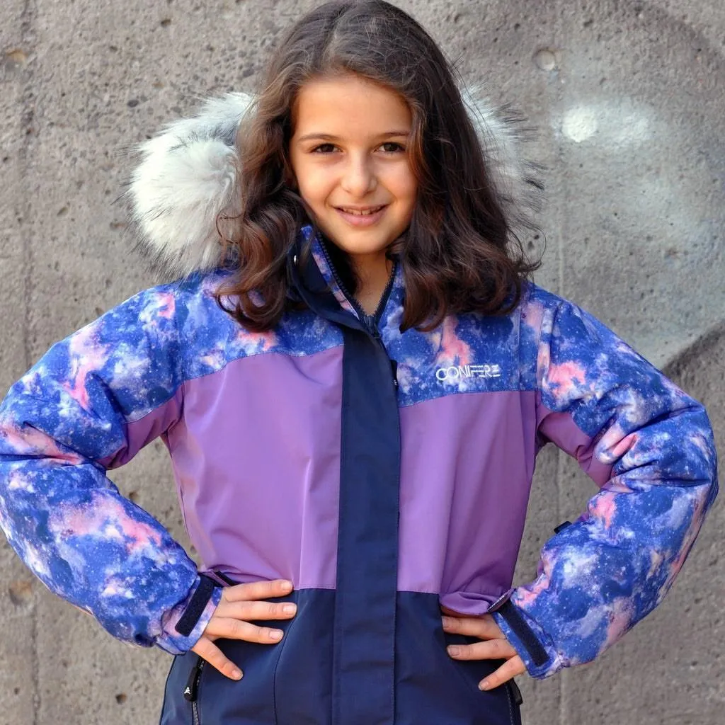 Ensemble de Combinaison Neige Charm Filles Conifere Billow - Marine Babykids Conifere