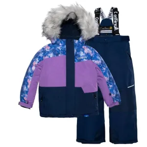 Ensemble de Combinaison Neige Charm Filles Conifere Billow - Marine Babykids Conifere
