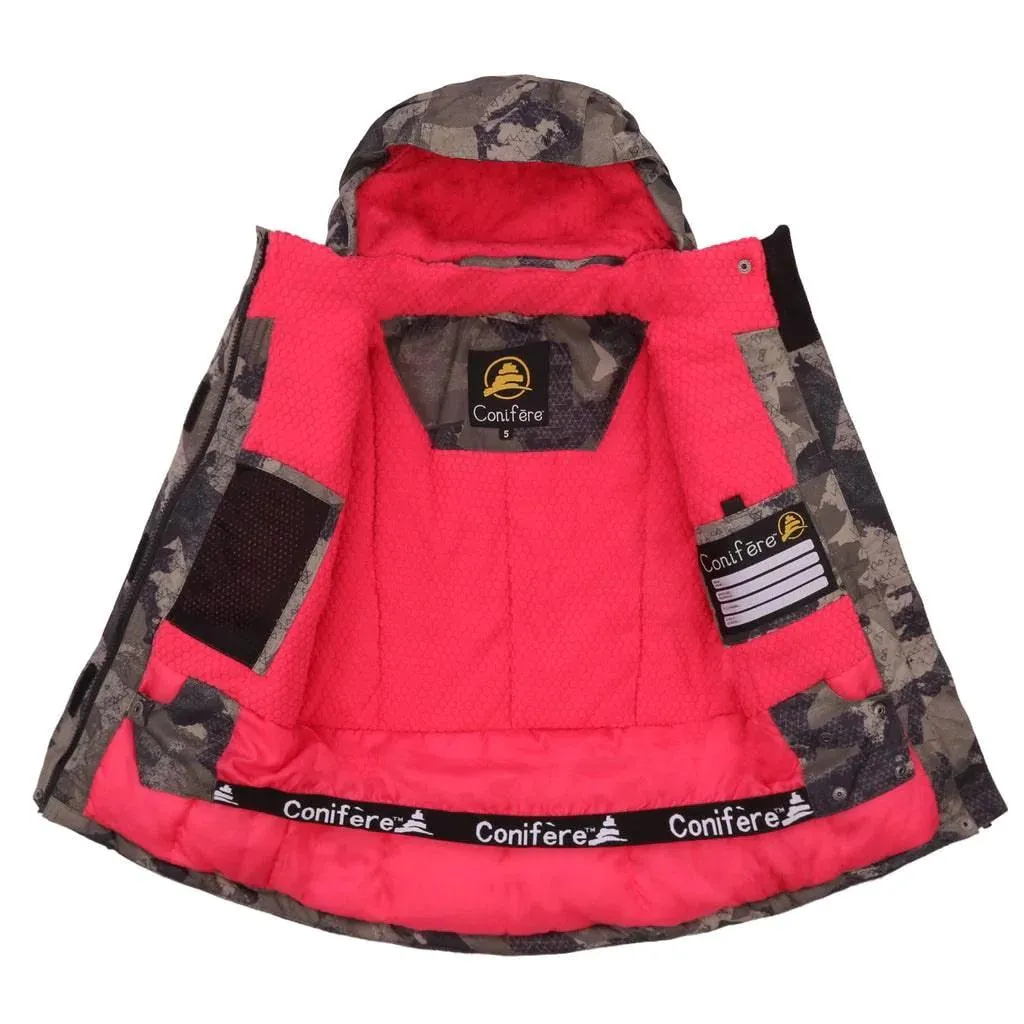 Ensemble de combinaison de neige pour filles Conifere Military Khaki Babykids Conifere