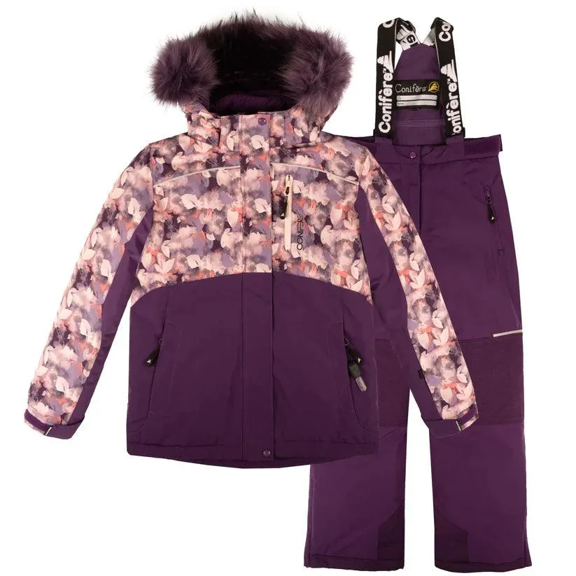 Conifere ROSA - Combinaison de neige pour filles - Violet (Taille 10) Bébé Enfant Conifere