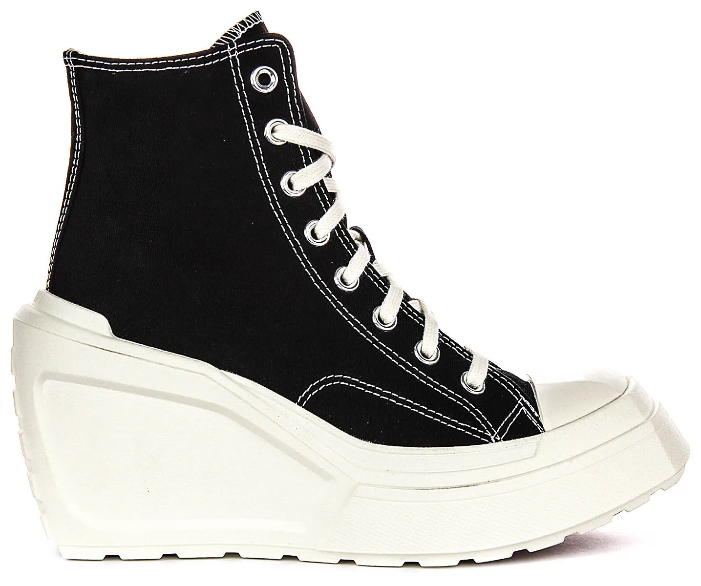 Converse A06478C De Luxe Wedge En Noir Et Blanc Pour Femmes Chaussures Converse