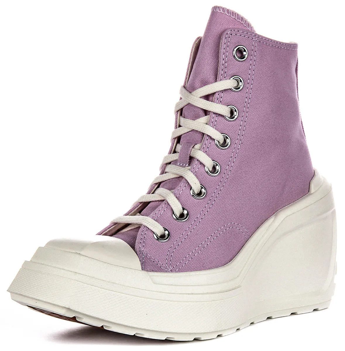 Converse A07584C De Luxe Wedge En Rose Blanc Pour Femmes Chaussures Converse