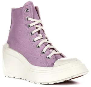 Converse A07584C De Luxe Wedge En Rose Blanc Pour Femmes Chaussures Converse