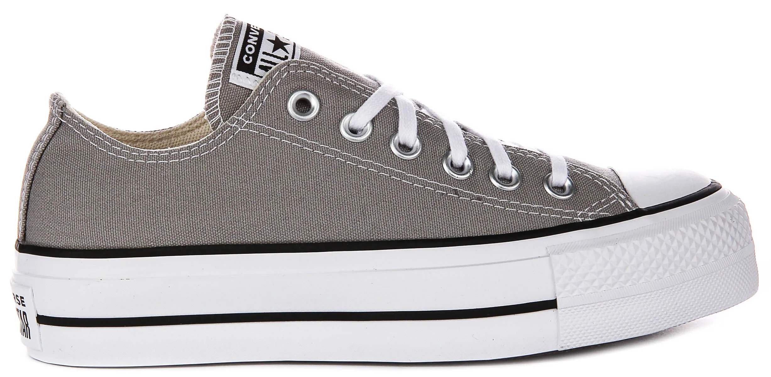 Converse All Star A07573C Plateforme en gris pour femmes Chaussures Converse