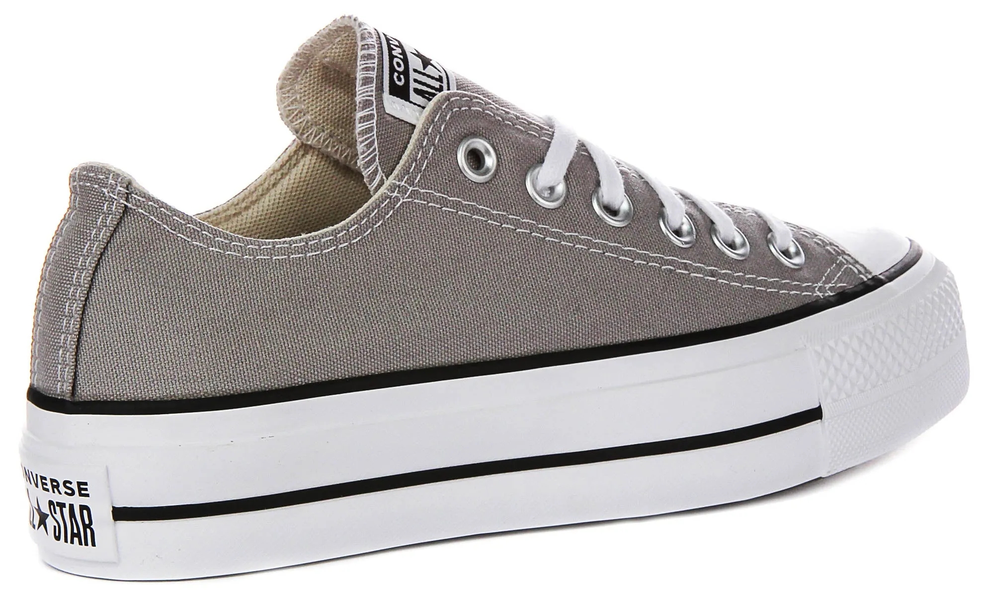 Converse All Star A07573C Plateforme en gris pour femmes Chaussures Converse