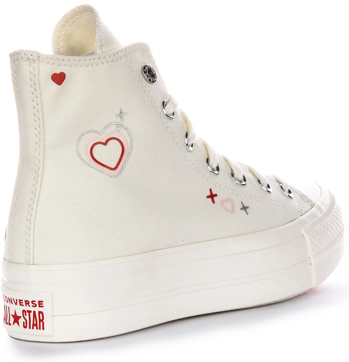 Converse All Star Lift 2K A09114C Plateforme En Blanc Pour Femmes Chaussures Converse