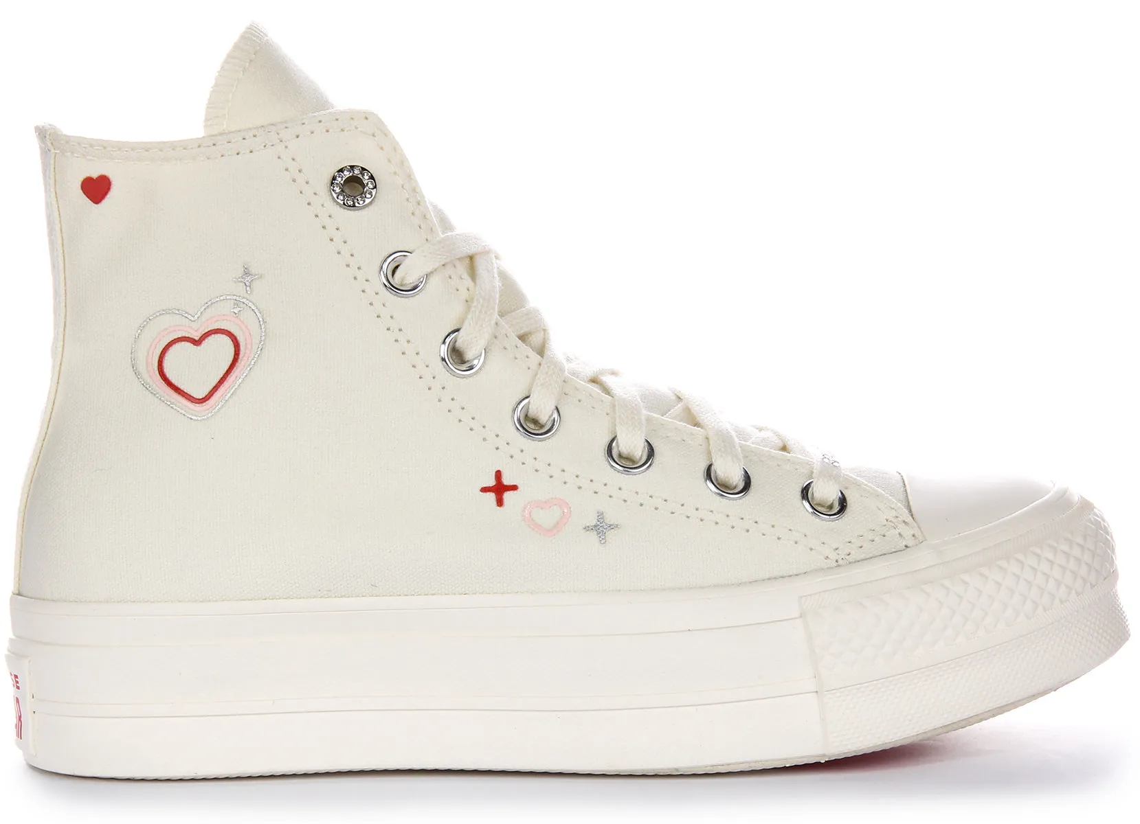 Converse All Star Lift 2K A09114C Plateforme En Blanc Pour Femmes Chaussures Converse